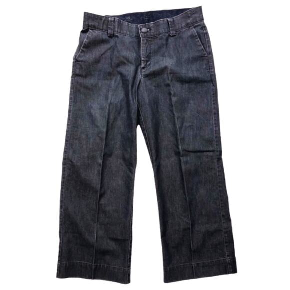 Lee women’s Wide Leg Petite Jeans size 8 dark wash vintage high waisted - Picture 1 of 6